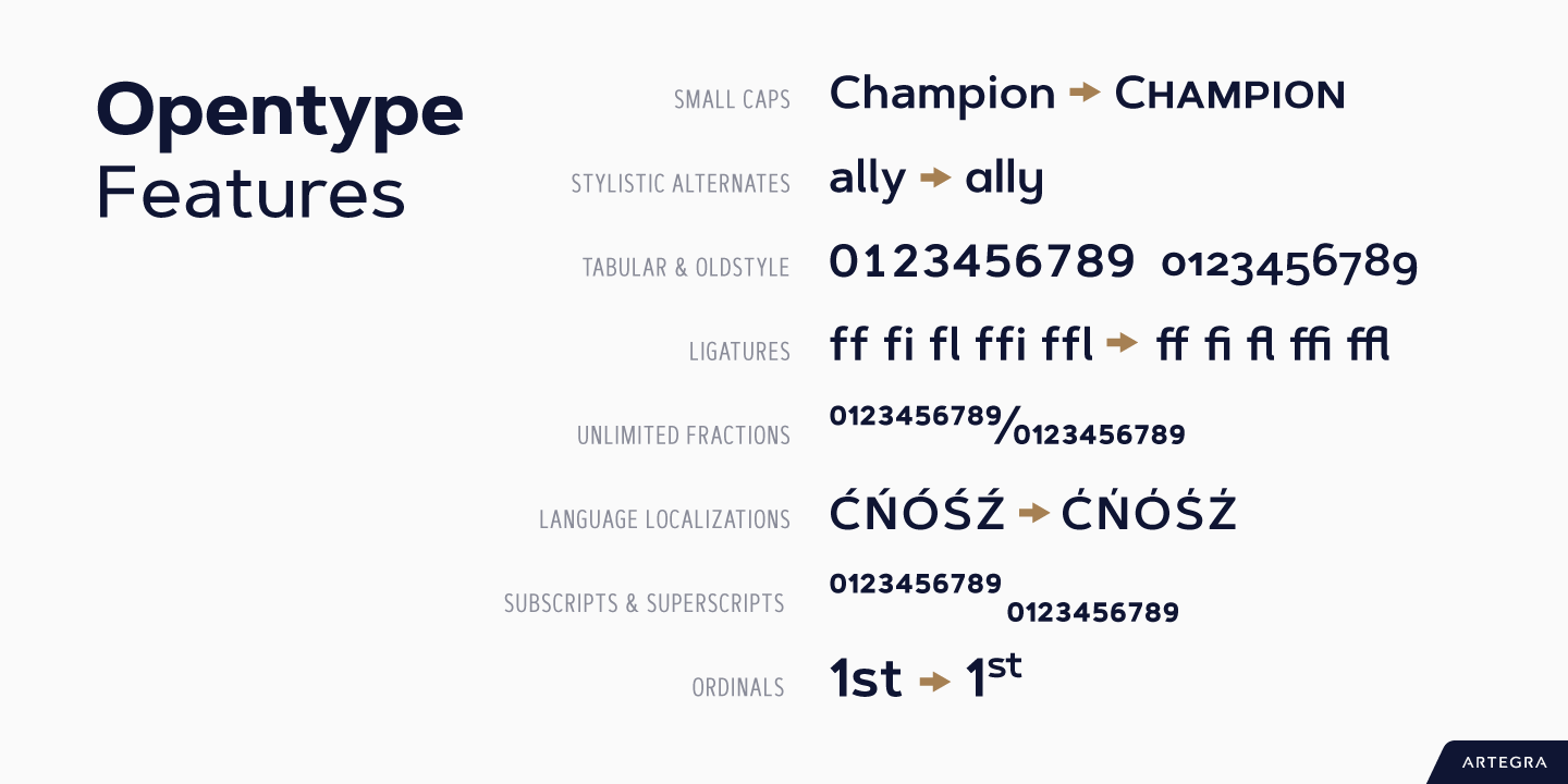 Przykład czcionki Artegra Sans Extended Bold Italic